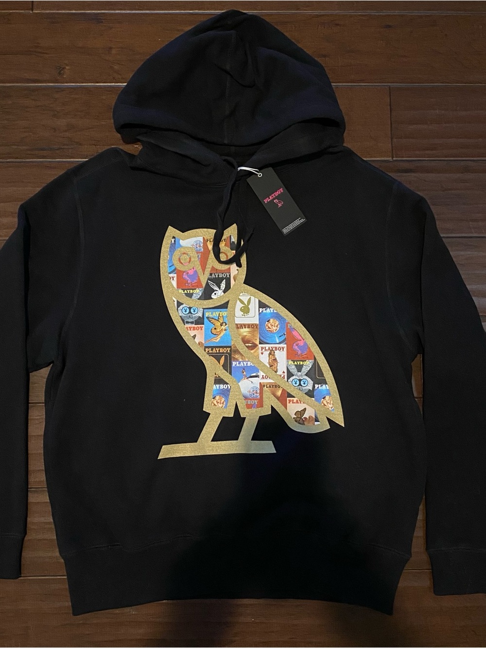 OVO Owl Hoodie Black Size Large New With Tags